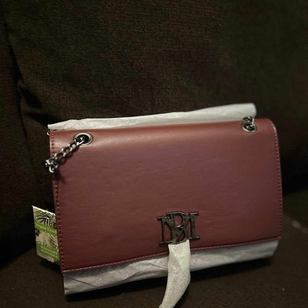 Badgley Mischka Burgundy Crossbody Bag